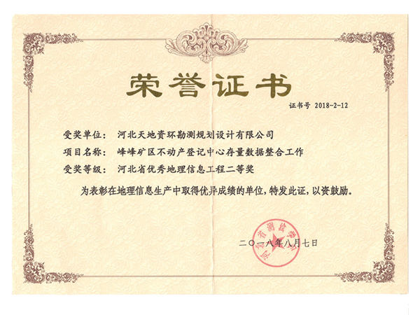 荣誉证书